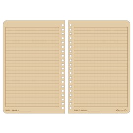 Rite in the Rain Weatherproof Side Spiral Notebook, 4.625" x 7", Brown Weatherproof Notepad, Universal Page Pattern (No. 473)