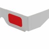50 Pairs - Flat- 3D Glasses Red and Cyan White