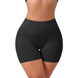 USEASY Shapewear for Women Tummy Control Panties Shapewear Shorts for Under Dresses Women Compression Shorts Black 2XL