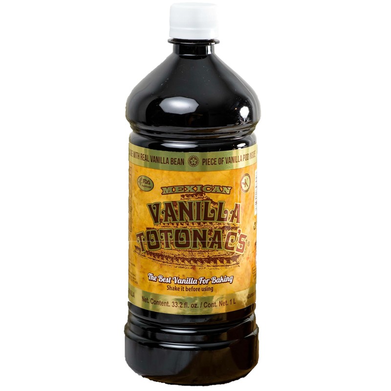 Mexican Vanilla Totonac’s - 33.2 Oz (1 Lt) Bottle -