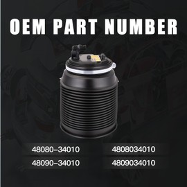Zditumi 48080-34010 Air Suspension Air Spring Bags Compatible with To-yo-ta Sequoia 4.7L 2005 2006 2007 4808034010 4809034010