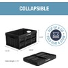 CleverMade Collapsible Storage Bins with Lids - Obsidian 3-Pack 32L
