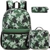 Oruiji Backpack for School Boys Backpack with Lunch Box Pencil
