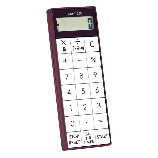 Unfamier Nurse Medical Long Time Vibe Timer with Calculator, Magnetic