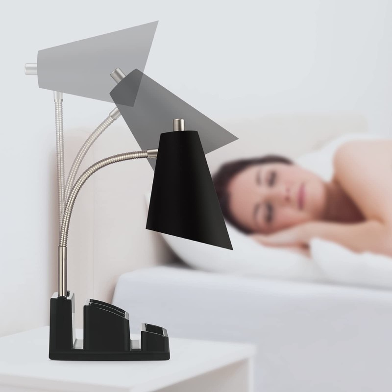 LED Desk Lamp with 1 USB Charging Port and 1