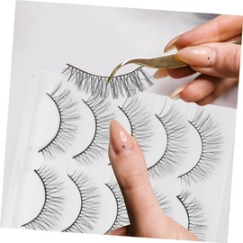 Ipetboom False Lashes Wispy 20 Pairs Short False Eyelashes Chemical Fiber Natural Miss Glue 3d False Eyelashes