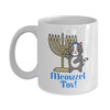 Meowzel tov mazel tov hanukkah cat mug