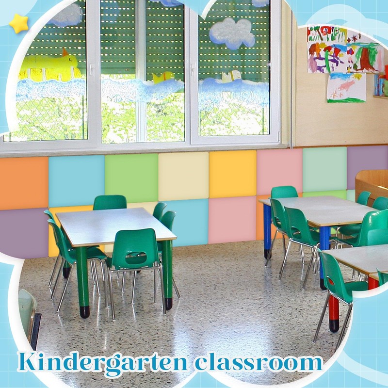 Hahafelt 8 Pack Wall Padding for Playroom Peel and Stick