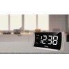 Technoline WT494 LED Radio Alarm Clock Silver Black 180 x