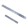 2 x Stainless Steel Metal Ruler 12 inch + 6