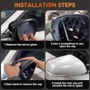 NH-883P Platinum White Pearl Side Mirror Covers Caps Compatible with