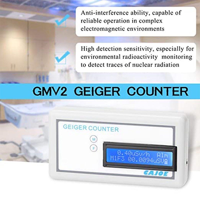 Portable Geiger Counter GMV2 Multifunctional Detector for Nuclear Radiation and