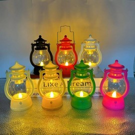 Christmas Mood Light - Santa & Elk Showcase Decoration for Kids (Luminous) 6.5X12.5 Electroplated Color 10ea
