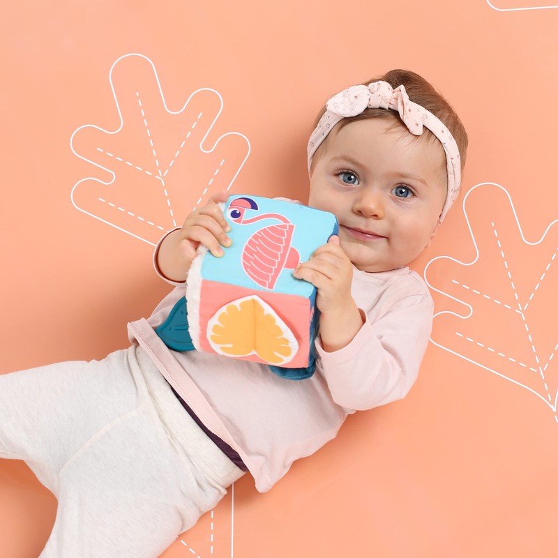 LUDI Jungle Awakening Cube Made of Soft Fabric - Baby