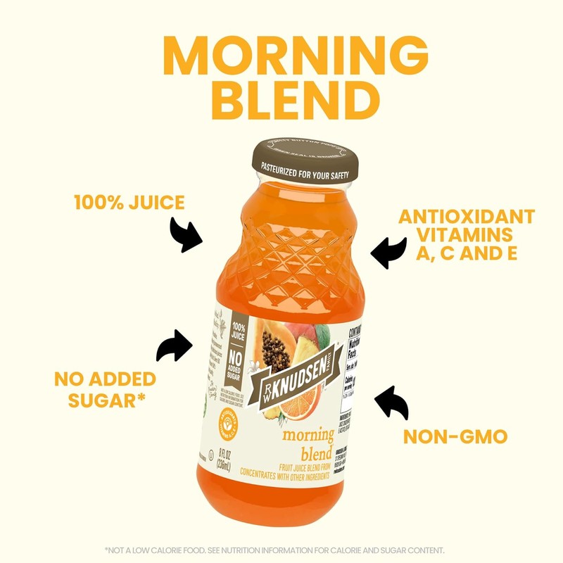 R.W. Knudsen Organic Morning Blend Juice, 8 fl oz (12
