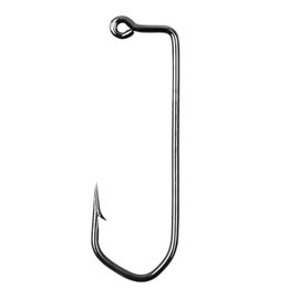 Aberdeen Jig Hooks - 90 Degree Fishing Jig Hook Long Shank Forged Duratin Fishing Hook High Carbon Steel Barbarian Fishing Hooks for Freshwater Saltwater Size 1/0-6/0(2/0-50PCS)