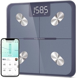 Etekcity Body Scale for Weight, Bathroom Digital Weighing Scale with BMI, Body Fat, Muscle Mass, Accurate Bluetooth Home User Health Equipment:_Blue