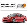 SOCKIR Compatible with 2001-2003 Honda Civic Headlight Assembly Replacement Driver