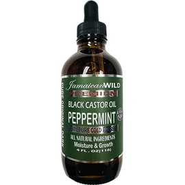 dye dyed Jamaican Wild Black Castor Oil (Pepeermint Oil, 4 oz)