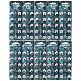 LOOPACELL (100) AG1 Watch Batteries - SR621, SR621SW, 364, 164