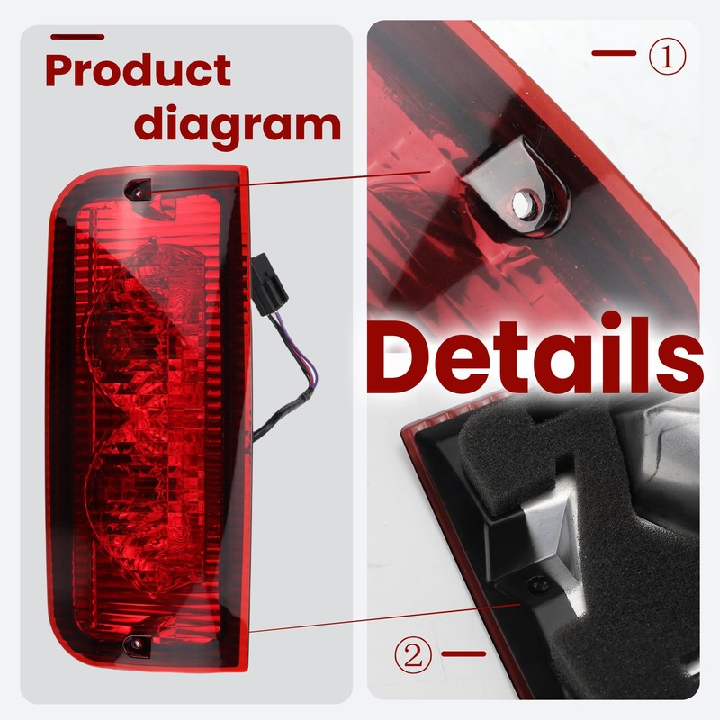 Third Brake Light 3rd Brake Light Compatible with Ford E350