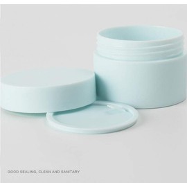 Fodattm 6PCS Empty Plastic Refillable Cosmetic Containers Jars Wide-Mouth Storage Bottle with Lids for Lotion and Cream (0.5 Oz(15ml), Blue)