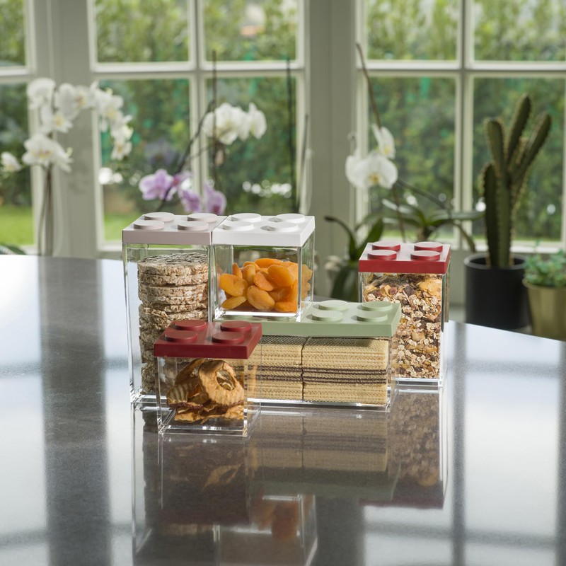 OMADA Design - 1L Brick Food Container with Stackable Lid