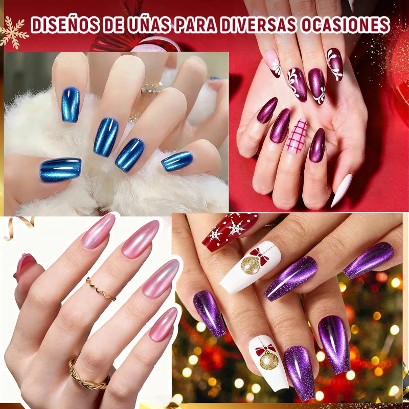 Brillo Reflectante 9d Esmalte Ojo Gato Gel Ojo Gato Diamante