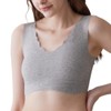 Gunze Kireilabo Women’s Wire-free Completely Seamless Crop Top Bra, Cotton