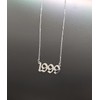Birthday Year Necklace,Women 18K Gold Plated Stainless Steel Birth Year