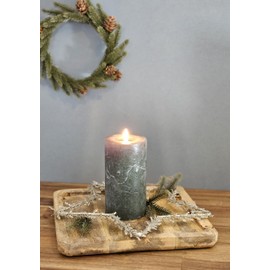 Mango Wood Tray Mango Wood Plate Decorative Brown Light Brown 24 x 24 cm