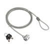 Gembird LK-K-01 1.8m Plata - Cable antirrobo ,Llave, Cloruro de