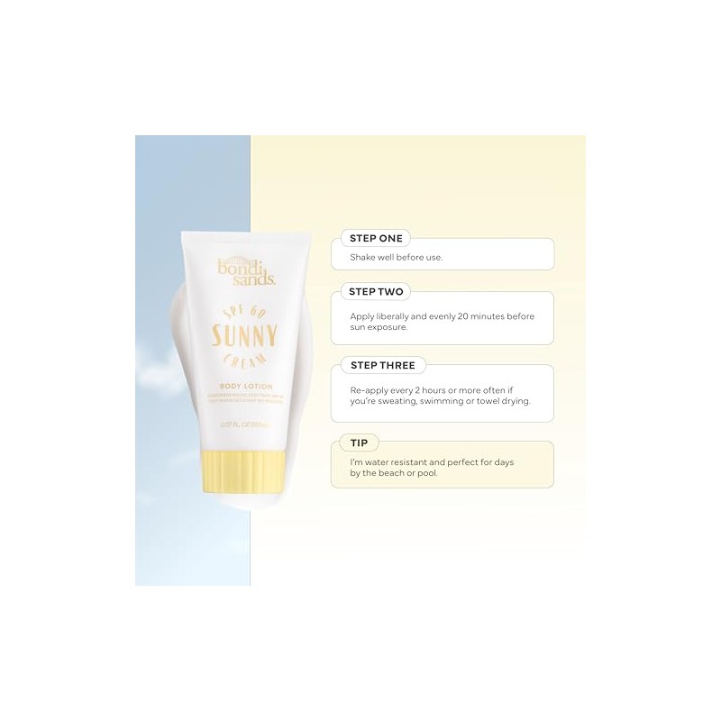 Bondi Sands Locin Corporal Sunny Cream Fps 60, Hidratante Y