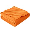 EHEYCIGA Fleece Blanket Orange Throws for Sofas Fluffy Warm Soft