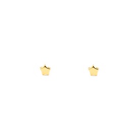 18ct Yellow Gold star 3.5 mm baby-newborn Earrings