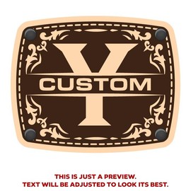 CityLocs Custom Initials Hat with Engraved Leather Patch - Letter: Y, Hat Color: Gray/Blk Trucker