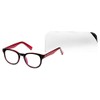 Select-A-Vision VK Couture Fashion Blue Light Eyewear, EVKB04-150-644, Black Red