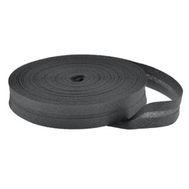 25 m Cotton Bias Binding Plain 20 mm Wide Folded Edging Tape 50 Colours Available Colour: Steel Grey