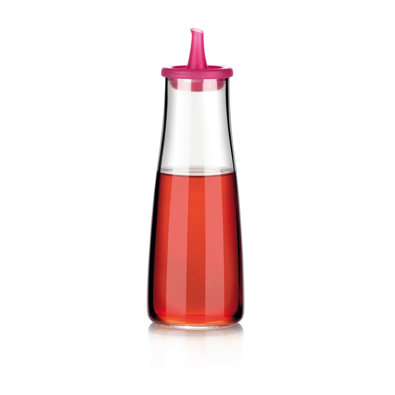 Tescoma Vitamino Essigflasche, Kunststoff, rot/transparent, 19.5 x 5.3 cm