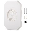 Vinyl Siding Light Mounting Blocks, PVC Built-in Electrical Box Mounting