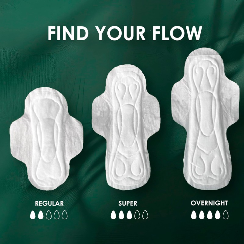 L. Ultra Thin Pads for Women, Overnight Absorbency, Organic Cotton