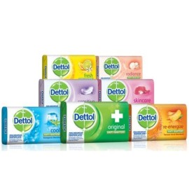 DETTOL ANTIBACTERIAL SOAP 100G, ASSORTED PACK OF 12
