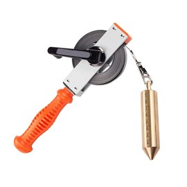 10M/33Ft Oil Tank Gauging Tapes Explosion-Proof Stainless Steel Oil Gauging Tape with Brass Plumb Bob