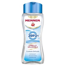 Mennen Shampoo Cabello Saludable Zero 700 ml. Fórmula Suave sin Parabenos, Colorantes, ni Siliconas que Limpia Profundamente el Cabello. Cuidado Delic