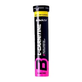 Biotech USA Effervescent L-Carnitine 500 mg Lemon Lime 20 Tablets