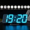 SJTR Reloj 3d Led Digital De Pared Con Alarma Control