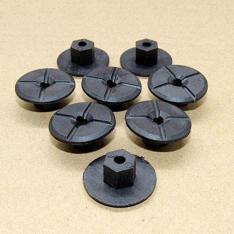 ANBOO Pack of 50 4 mm Plastic Nuts Without Thread