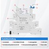 RelayWell 12 V Relay DIN Rail; Silm, Solenoid Power Relay