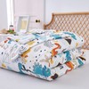 JSD Dinosaur Kids Comforter Set Twin Size, 2 Piece Microfiber