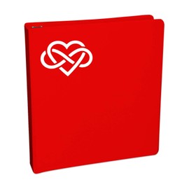 Celtic Infinity Heart Sticker Decal Notebook Car Laptop 5.5" (White)